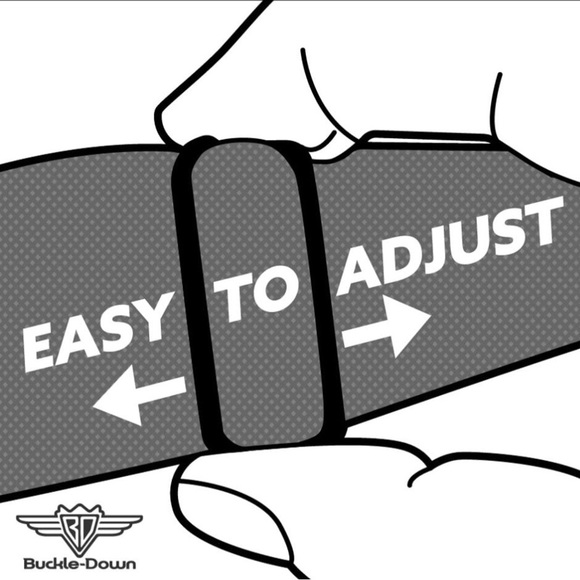 Buckle Down Wonder Woman Logo Stars and Stripes Dog Collar - Picture 5 of 8